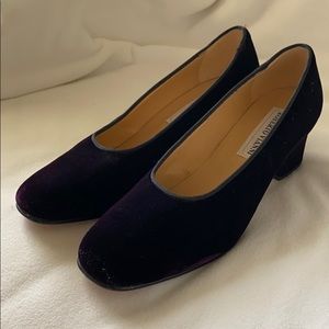 Roberto Vianni purple velvet heel